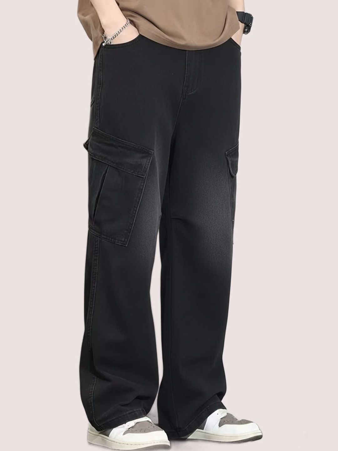 FUDE PRIDE Men Relaxed Fit Mid-Rise Light Fade Jeans