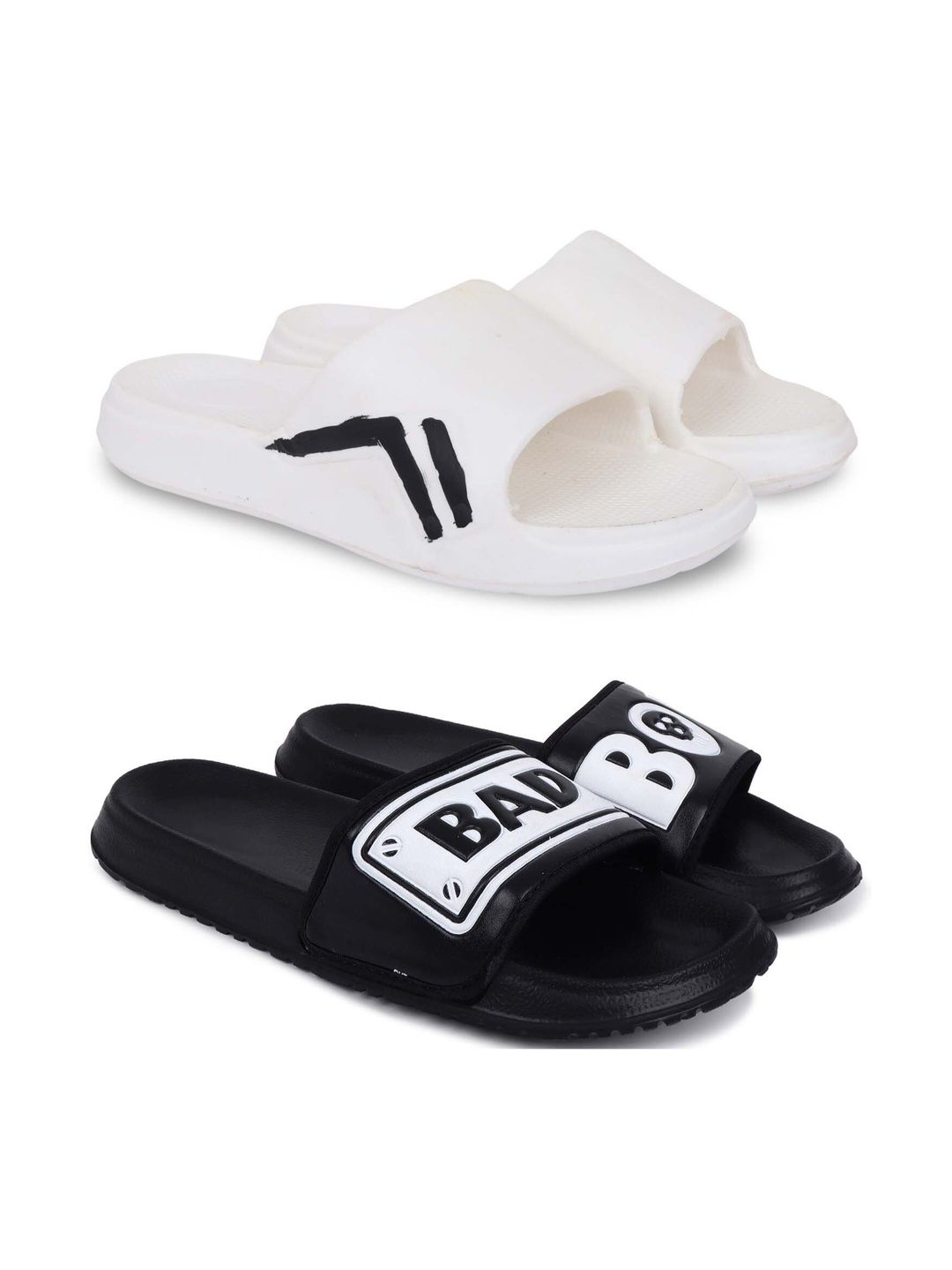 KAPYANSH Men Printed Sliders