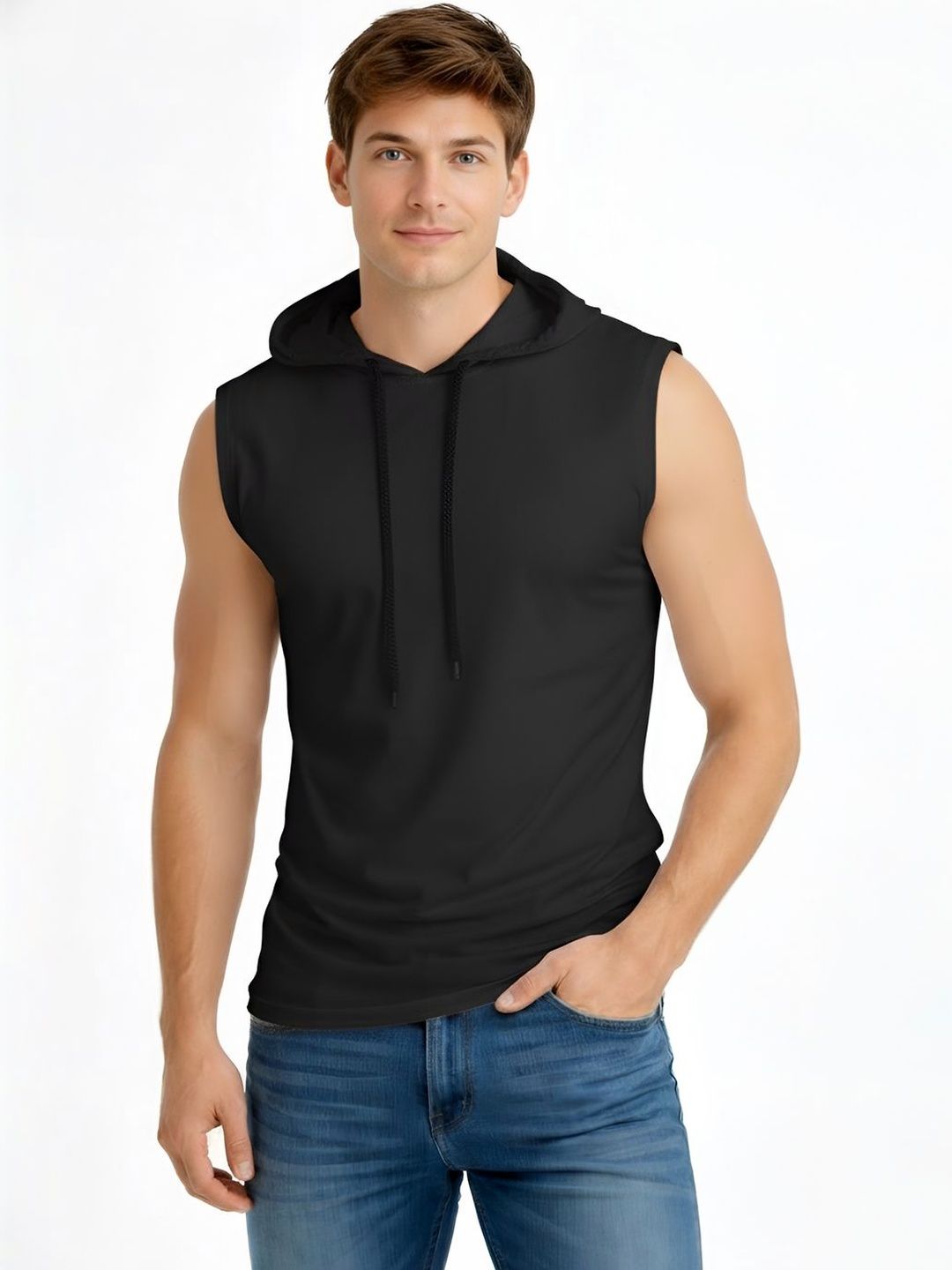 TEEFOX Men Hooded T-shirt