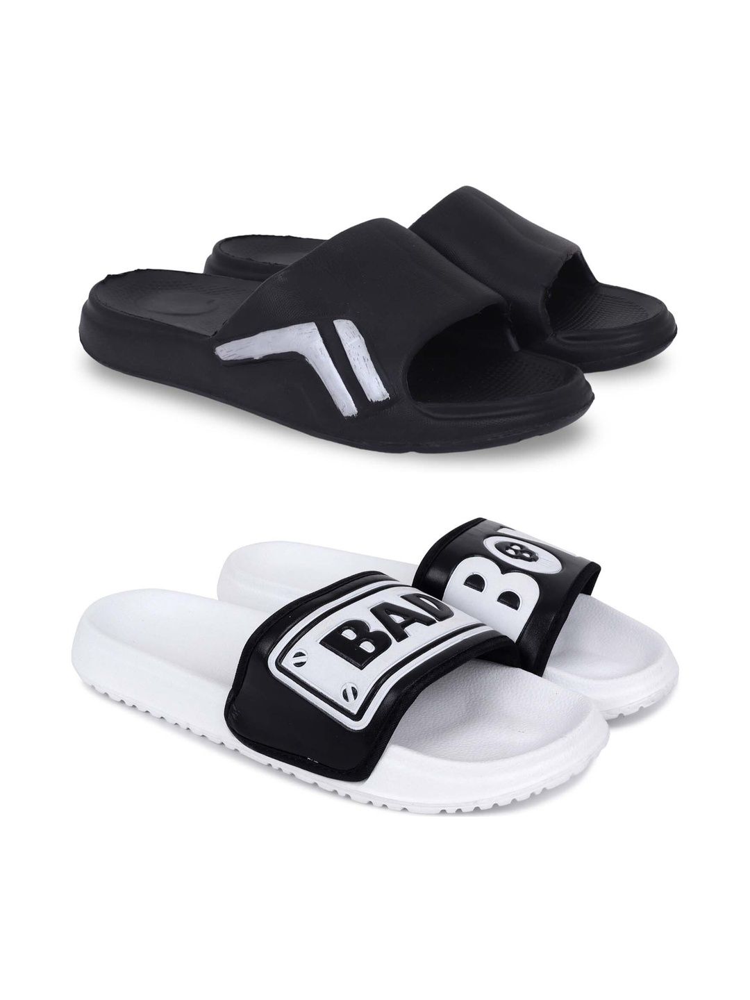 KAPYANSH Men Printed Sliders