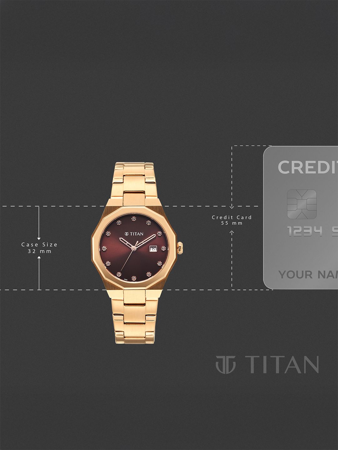 Radiance Brown Dial Quartz Analog Watch - 95376WM01