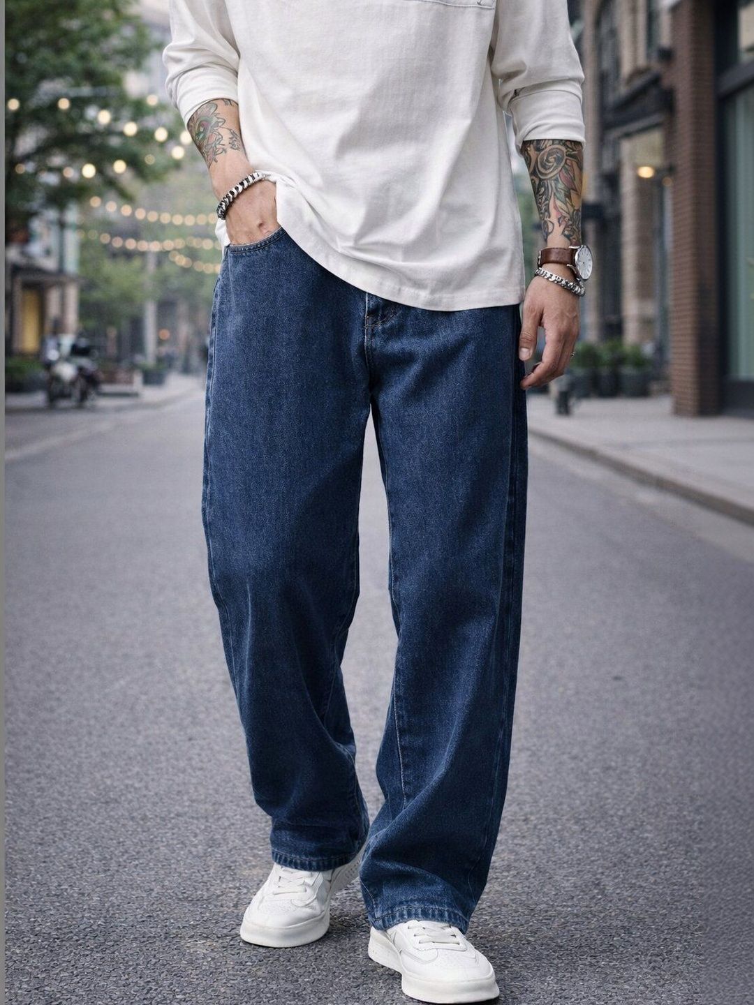 HERE&NOW Men High-Rise Stretchable Jeans
