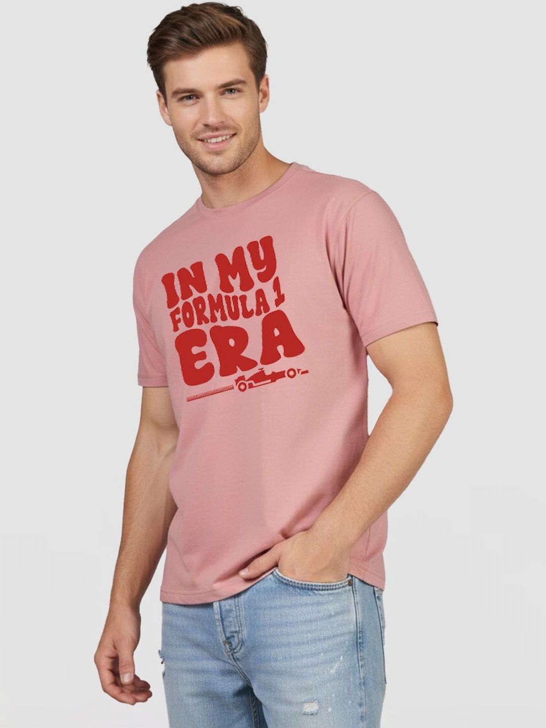 Greylongg Men Typography Printed T-shirt