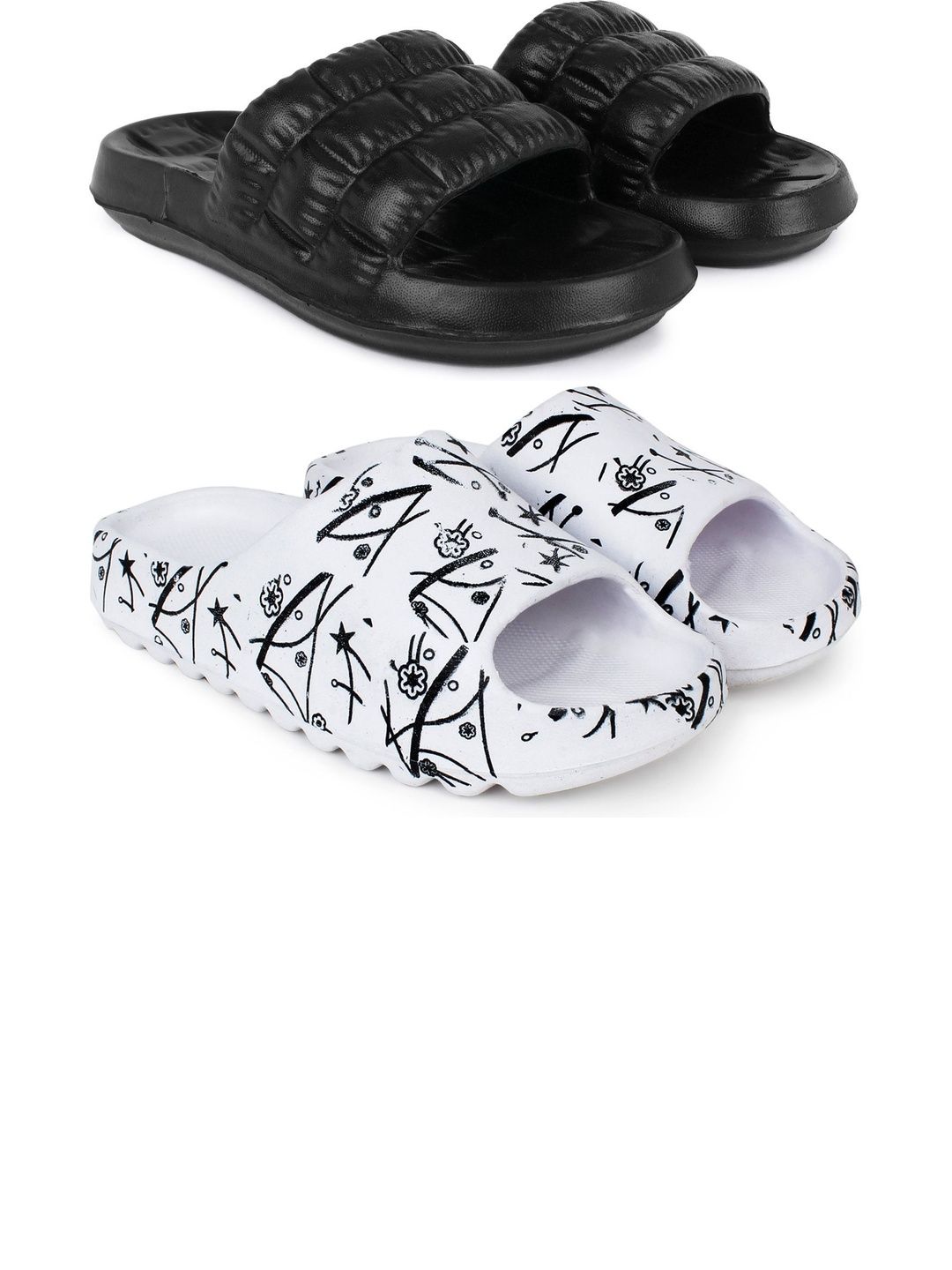 Pampy Angel Men Printed Sliders