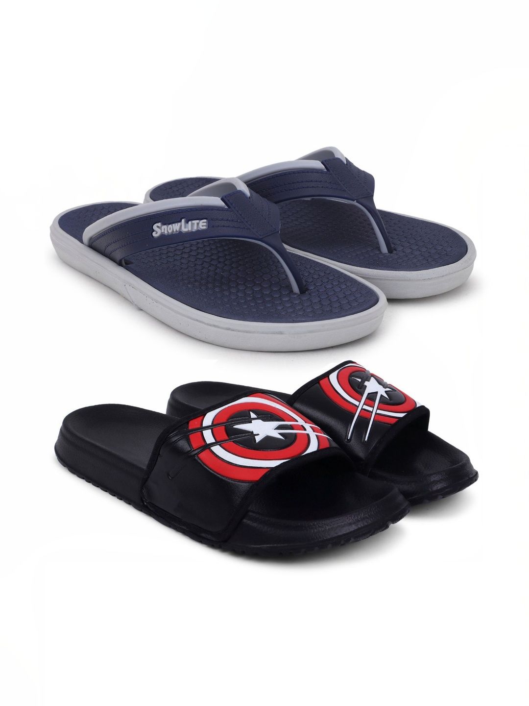 KAPYANSH Men Set Of 2 Thong Flip-Flops