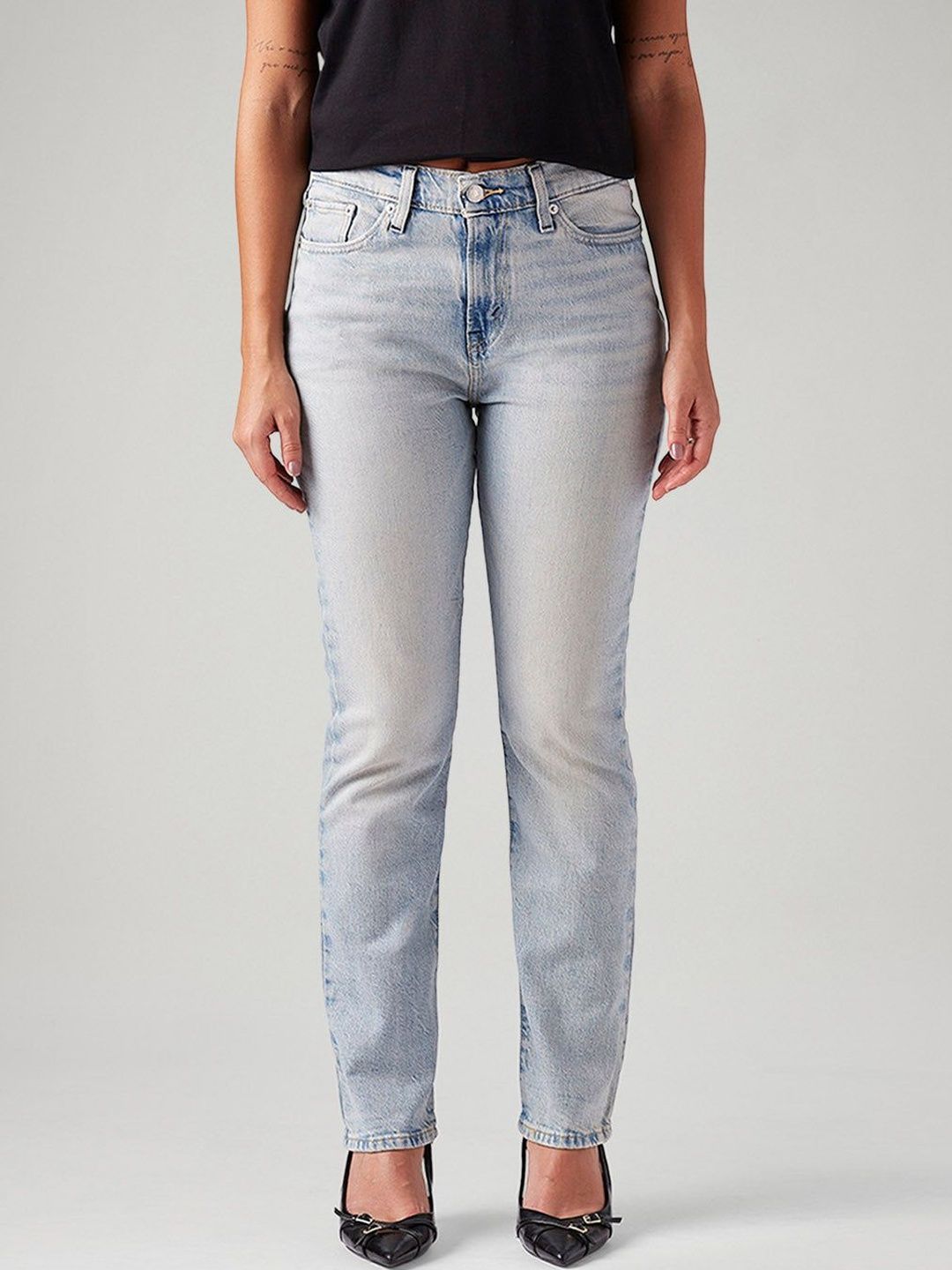 Light-Blue Wedgie Slim Fit Mid Rise Jeans