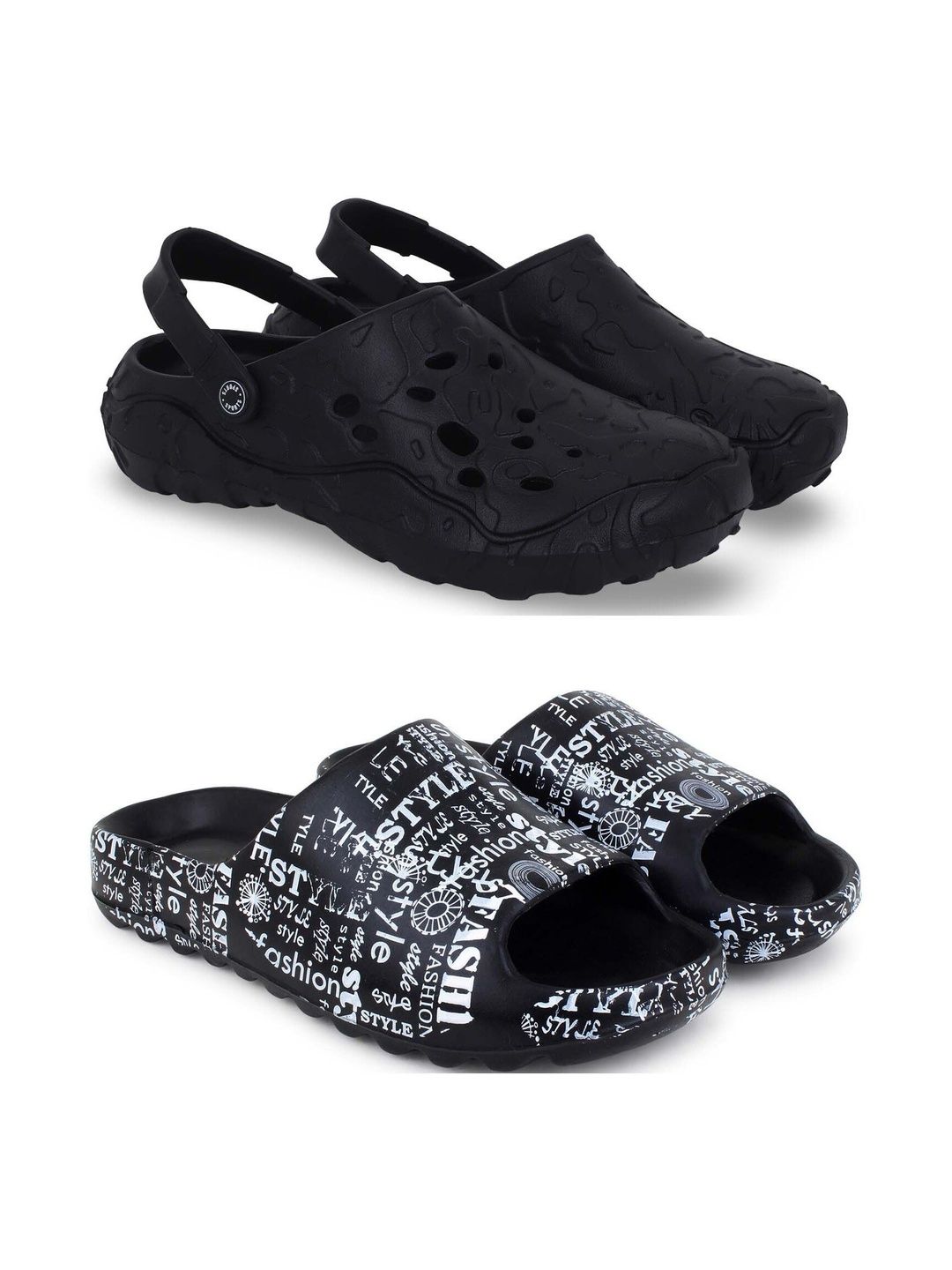 KAPYANSH Men Printed Sliders