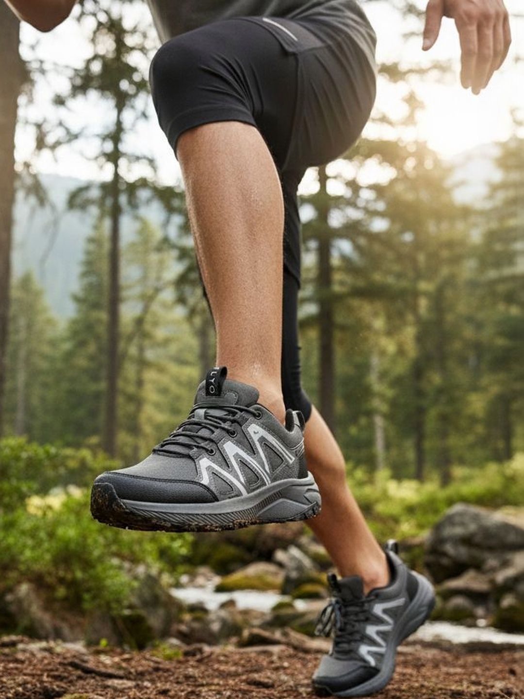 FLYO Men Mesh Trekking Non-Marking Shoes