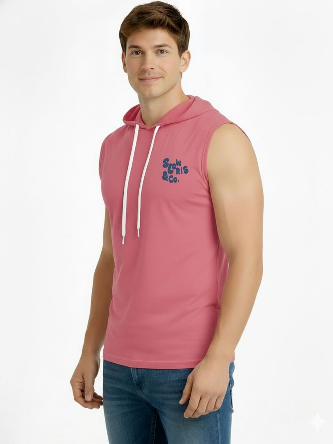 TEEFOX Men Printed Hooded T-shirt