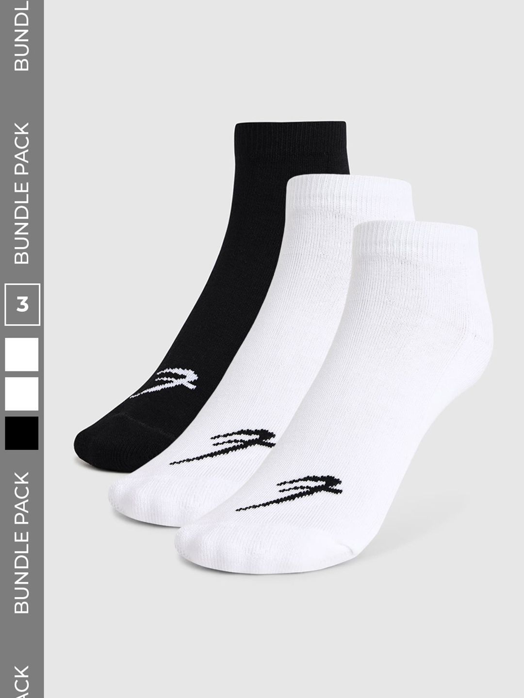 FUAARK Men Pack of 3 Cotton Blend Ankle Length Socks