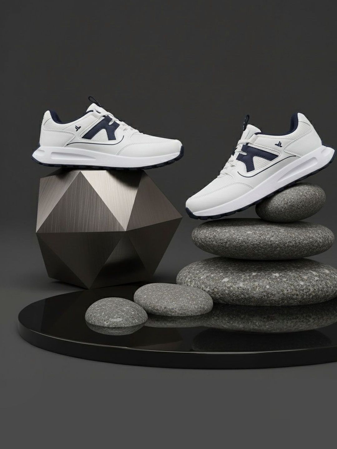 FLYO Men Mesh Running Non-Marking Shoes