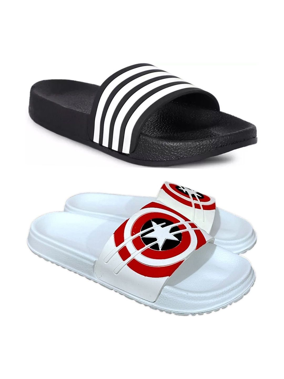 Pampy Angel Men Striped Sliders