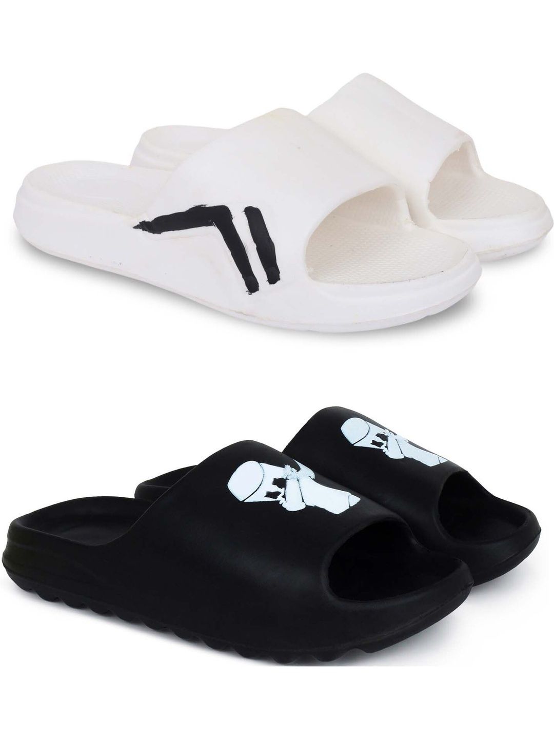 Pampy Angel Men Printed Sliders