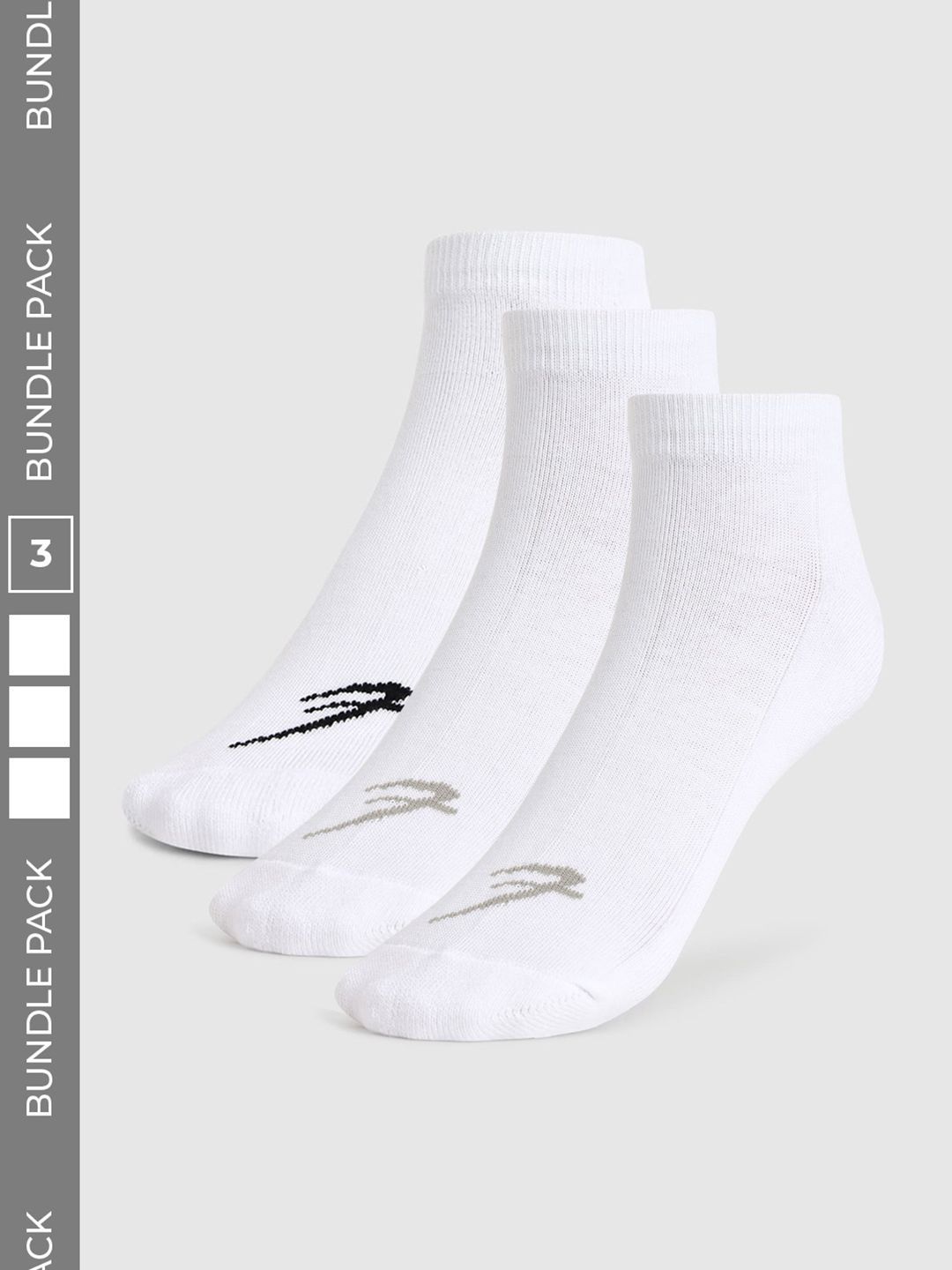 FUAARK Men Pack of 3 Cotton Blend Ankle Length Socks