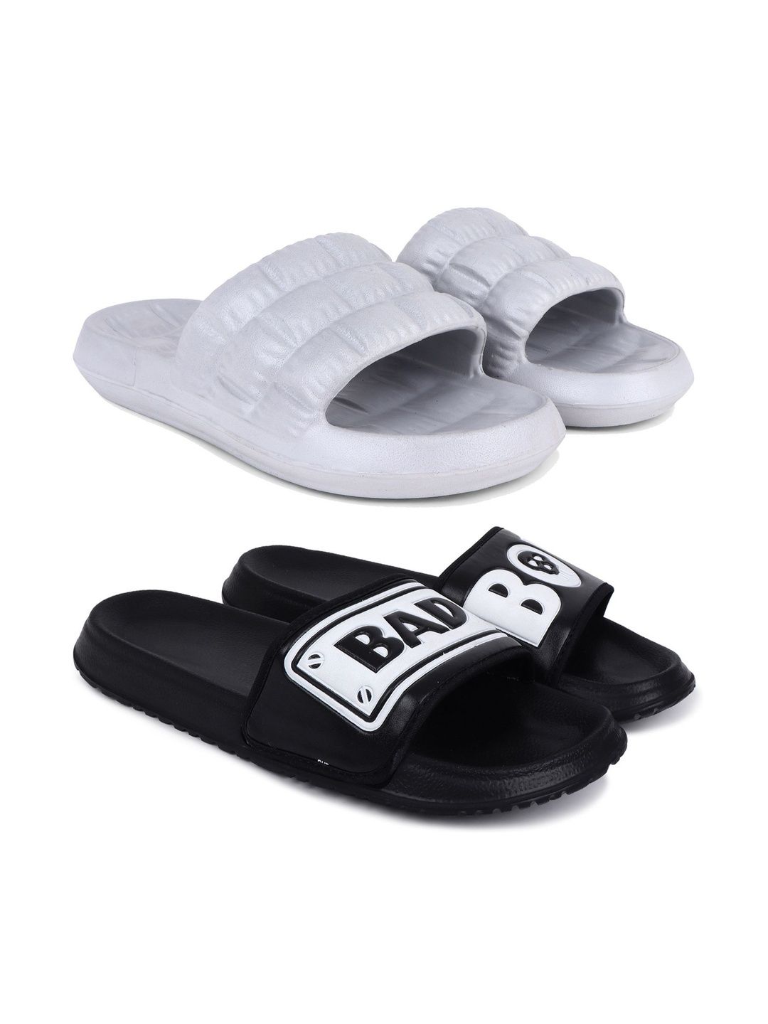 KAPYANSH Men Printed Sliders
