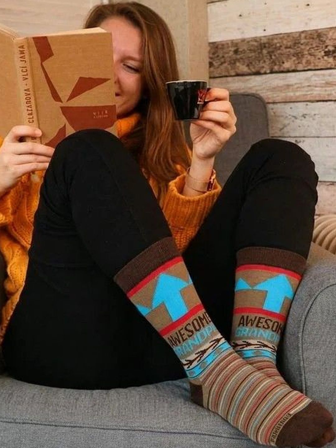 JUMPLINGS Men Cotton Patterned Calf Length Socks