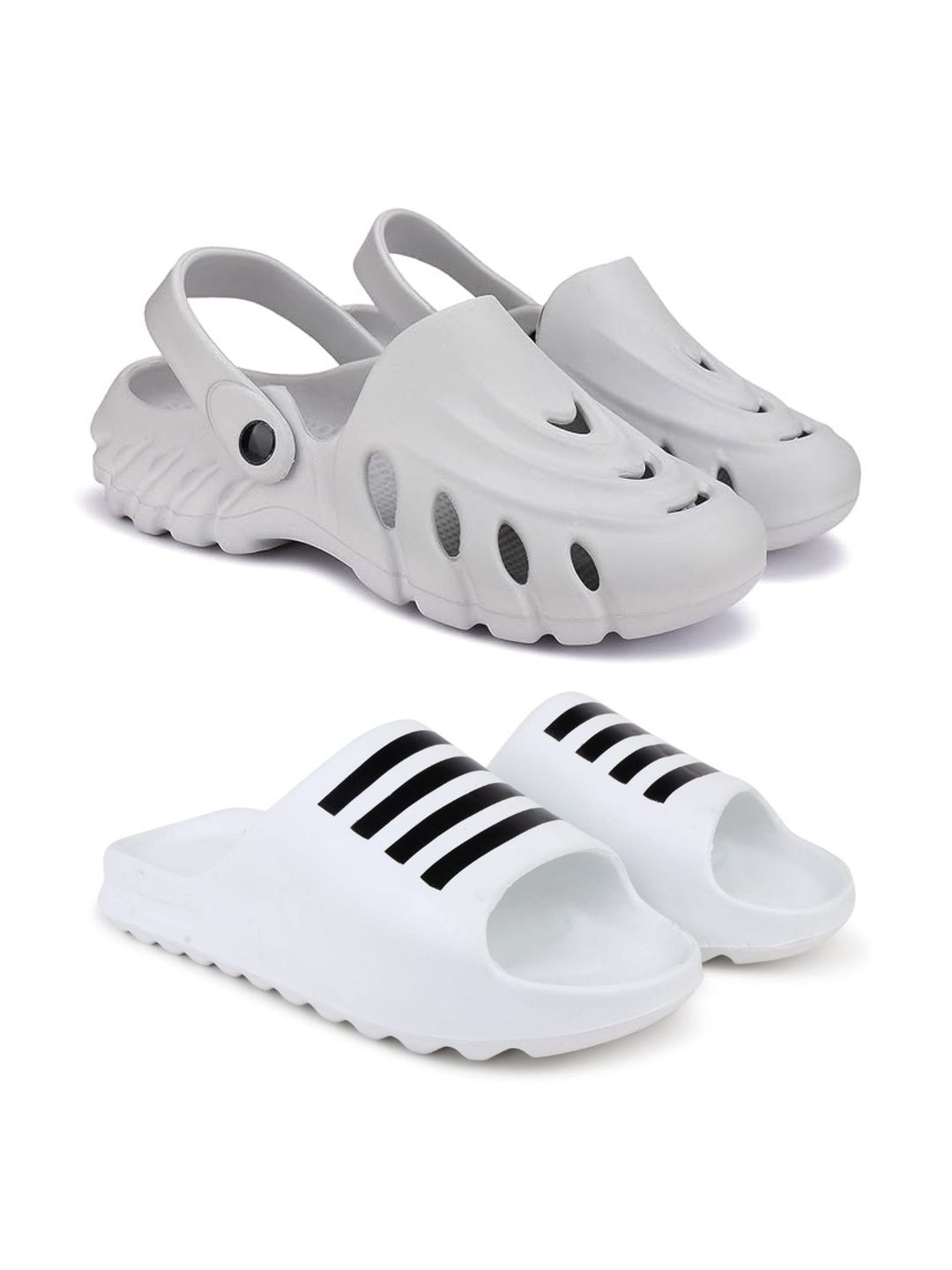 Pampy Angel Men Striped Sliders