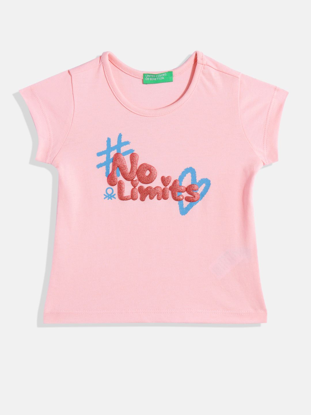 United Colors of Benetton Girls Typography Printed T-shirt