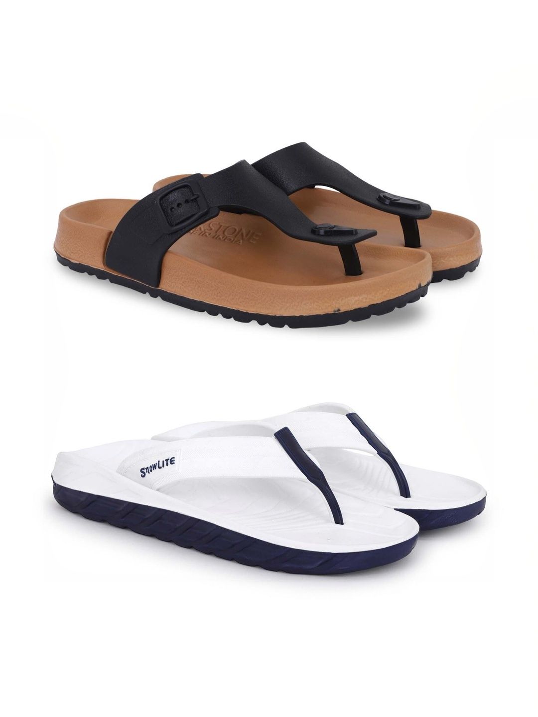 KAPYANSH Men Set Of 2 Thong Flip-Flops