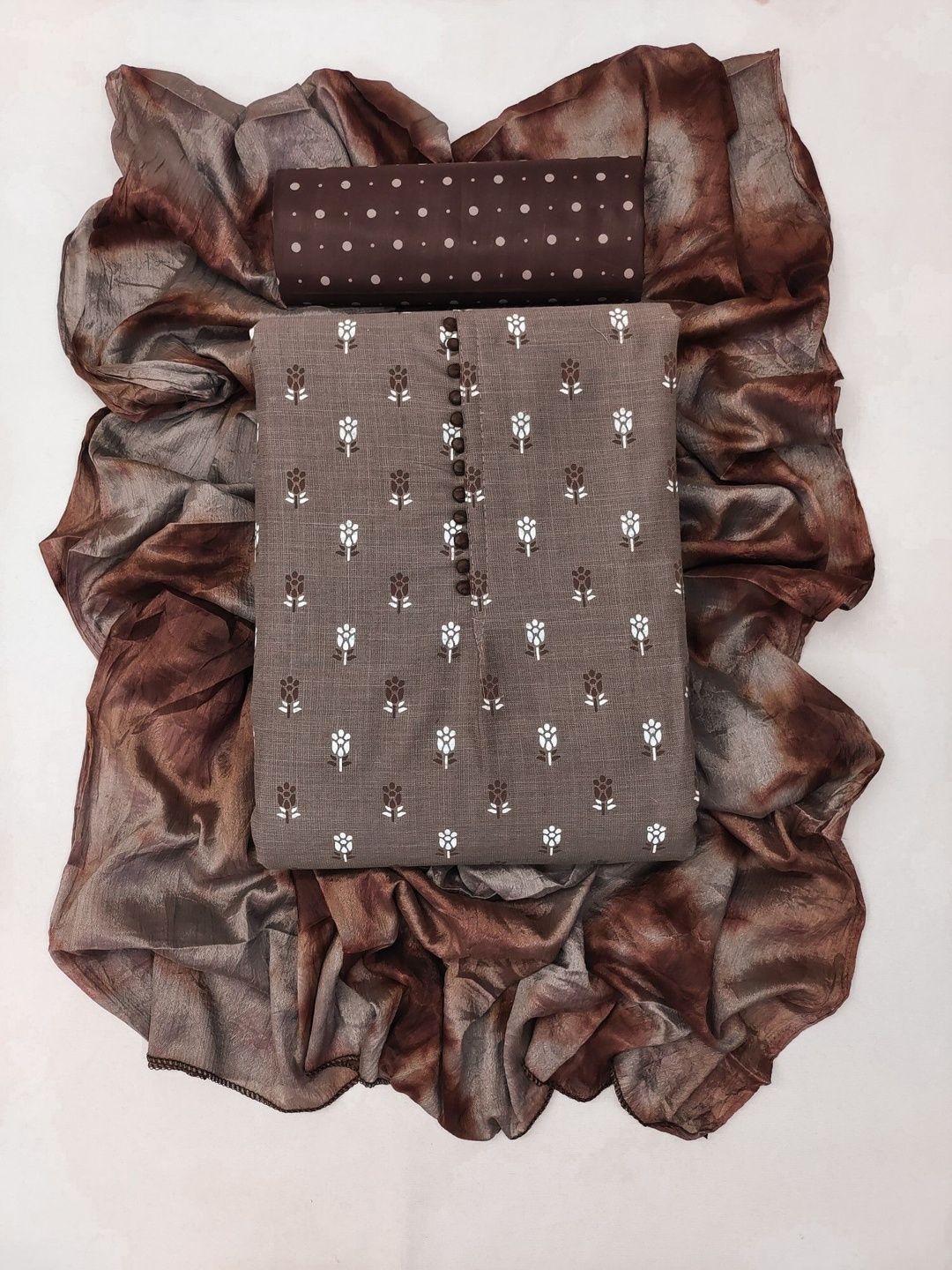 Dhaaga Ghar Printed Pure Cotton Unstitched Dress Material