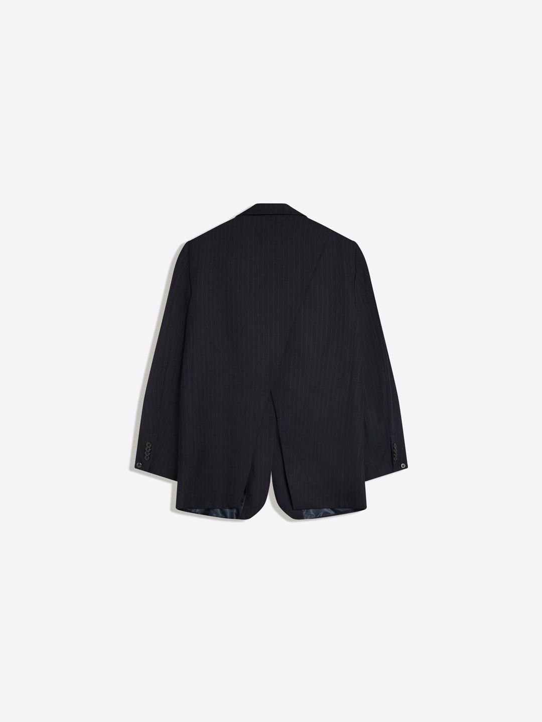 Striped crossover blazer