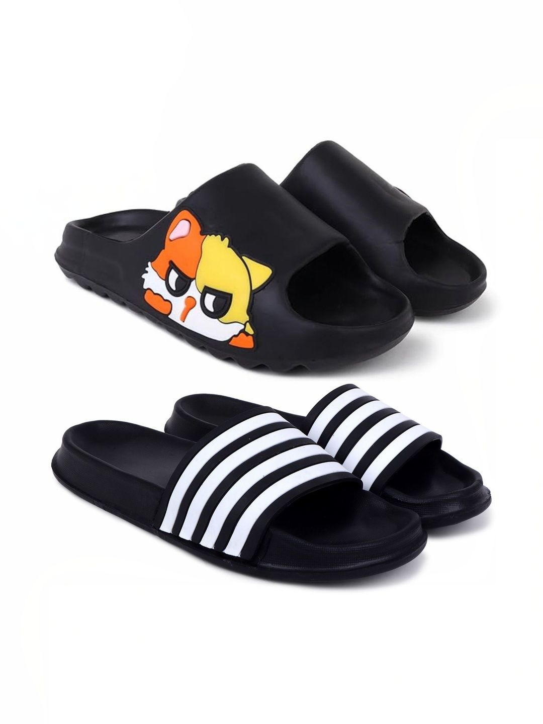 KAPYANSH Men Printed Sliders