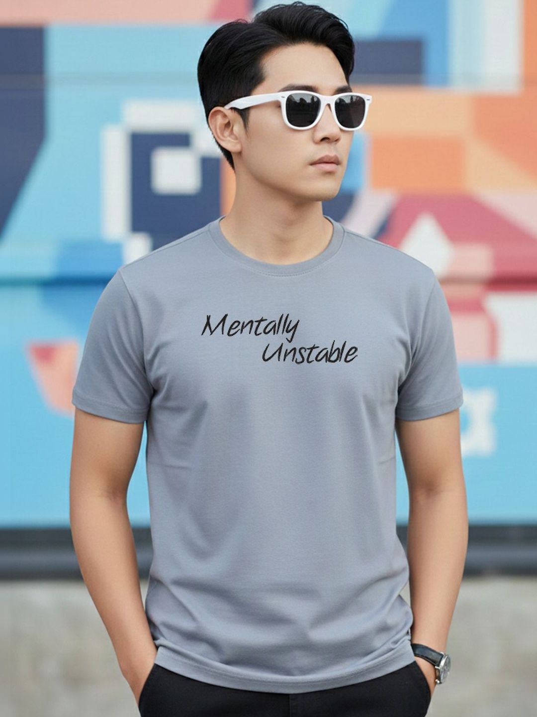 Greylongg Men Printed T-shirt