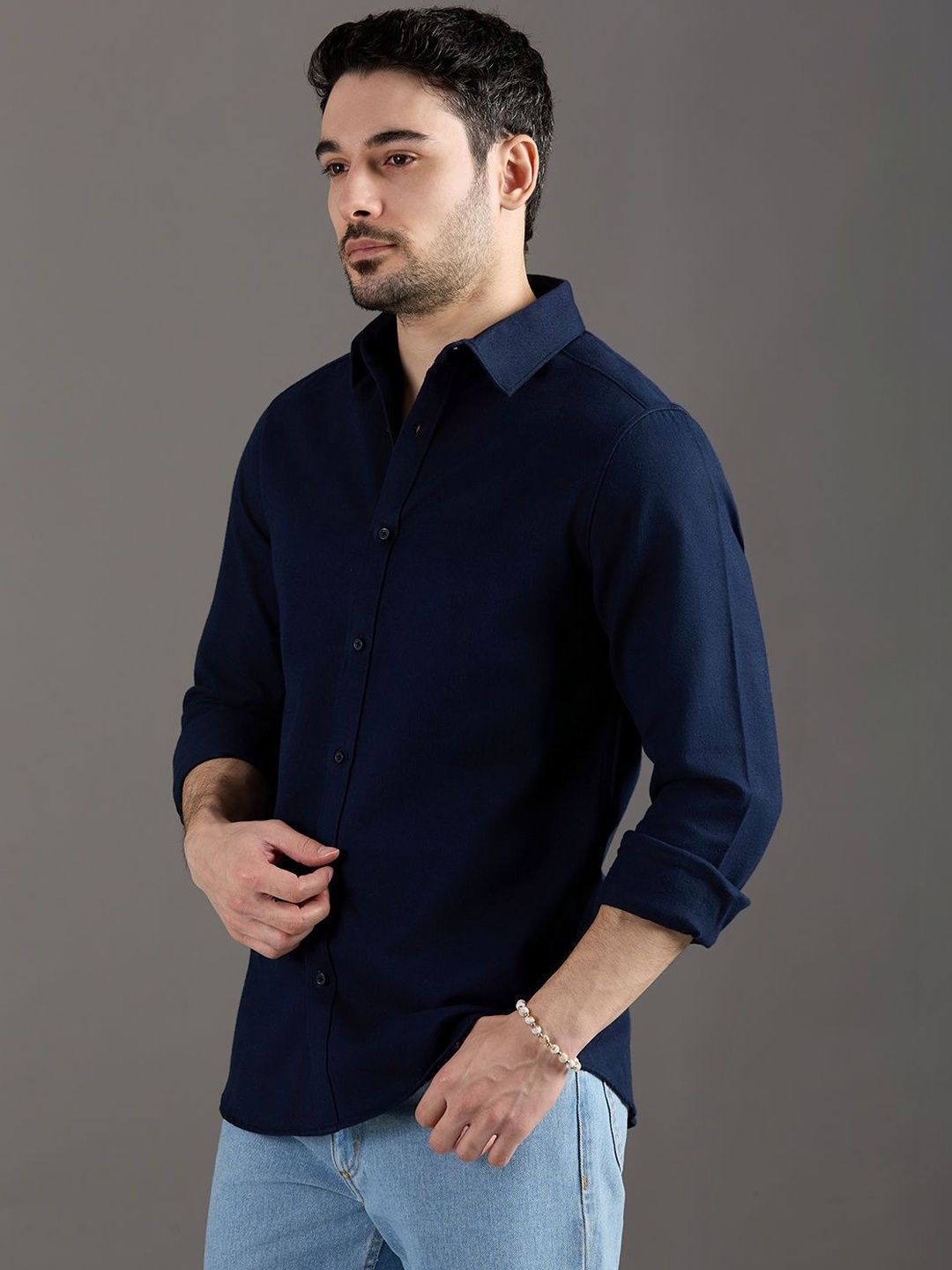 Mast & Harbour Mens Solid Regular Fit Casual Shirt