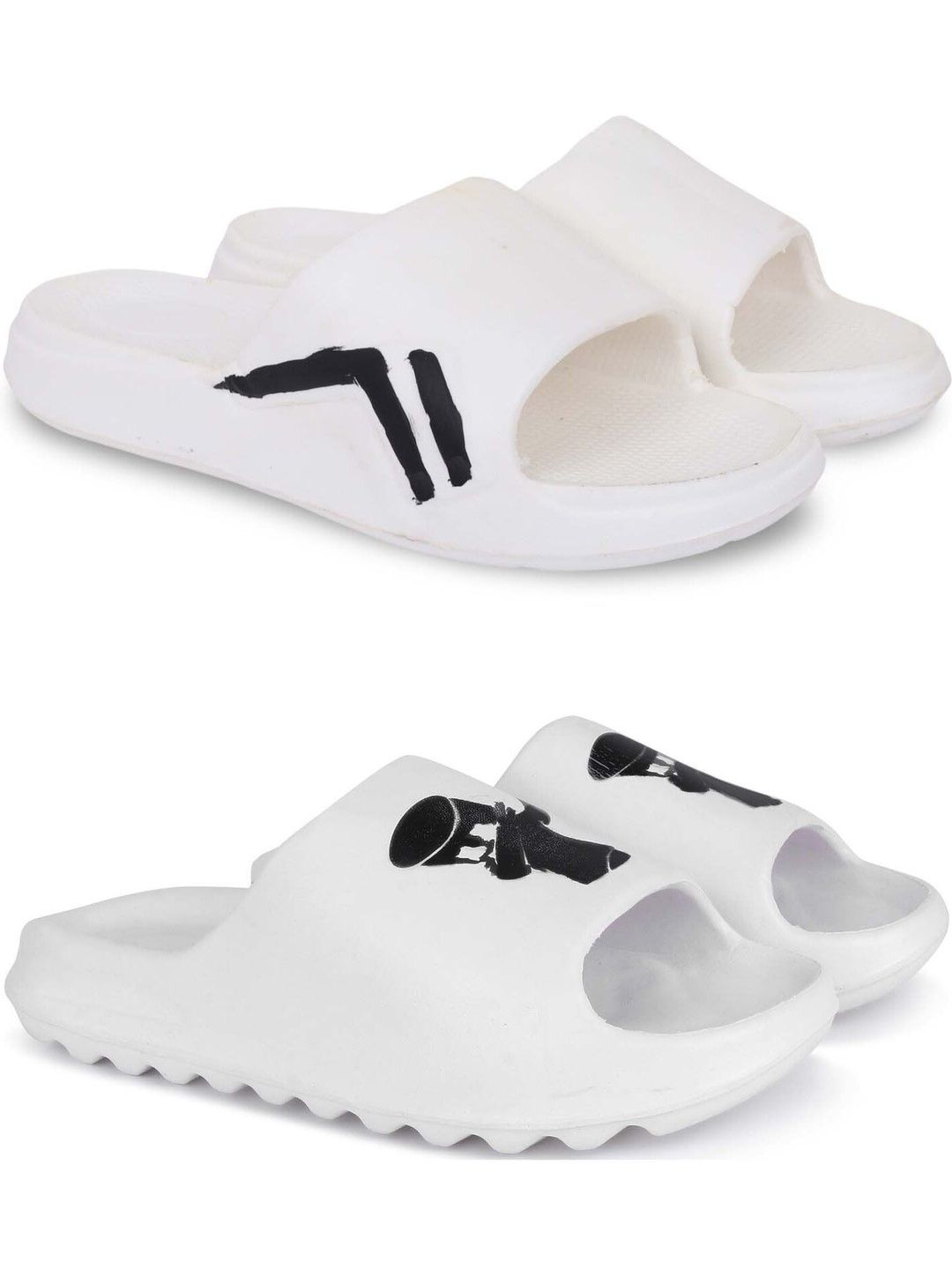 Pampy Angel Men Printed Sliders