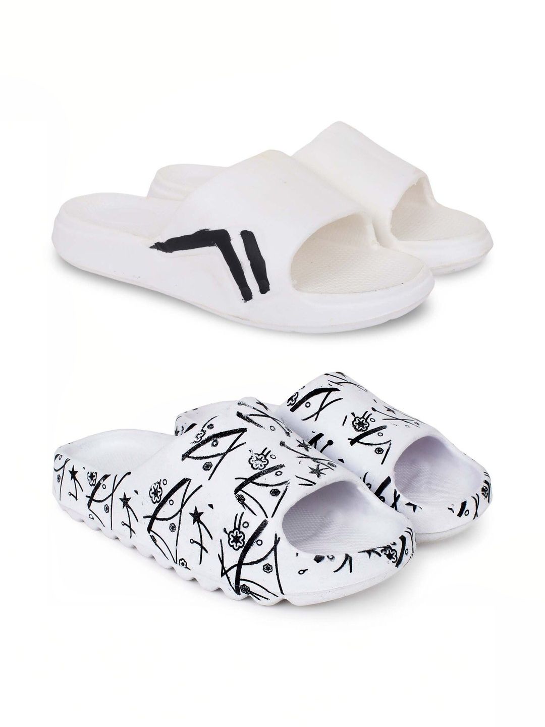 Pampy Angel Men Printed Sliders
