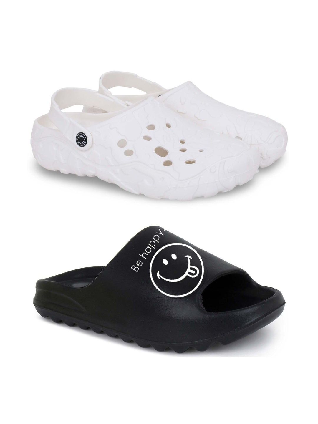Pampy Angel Men Set Of 2 Printed Sliders
