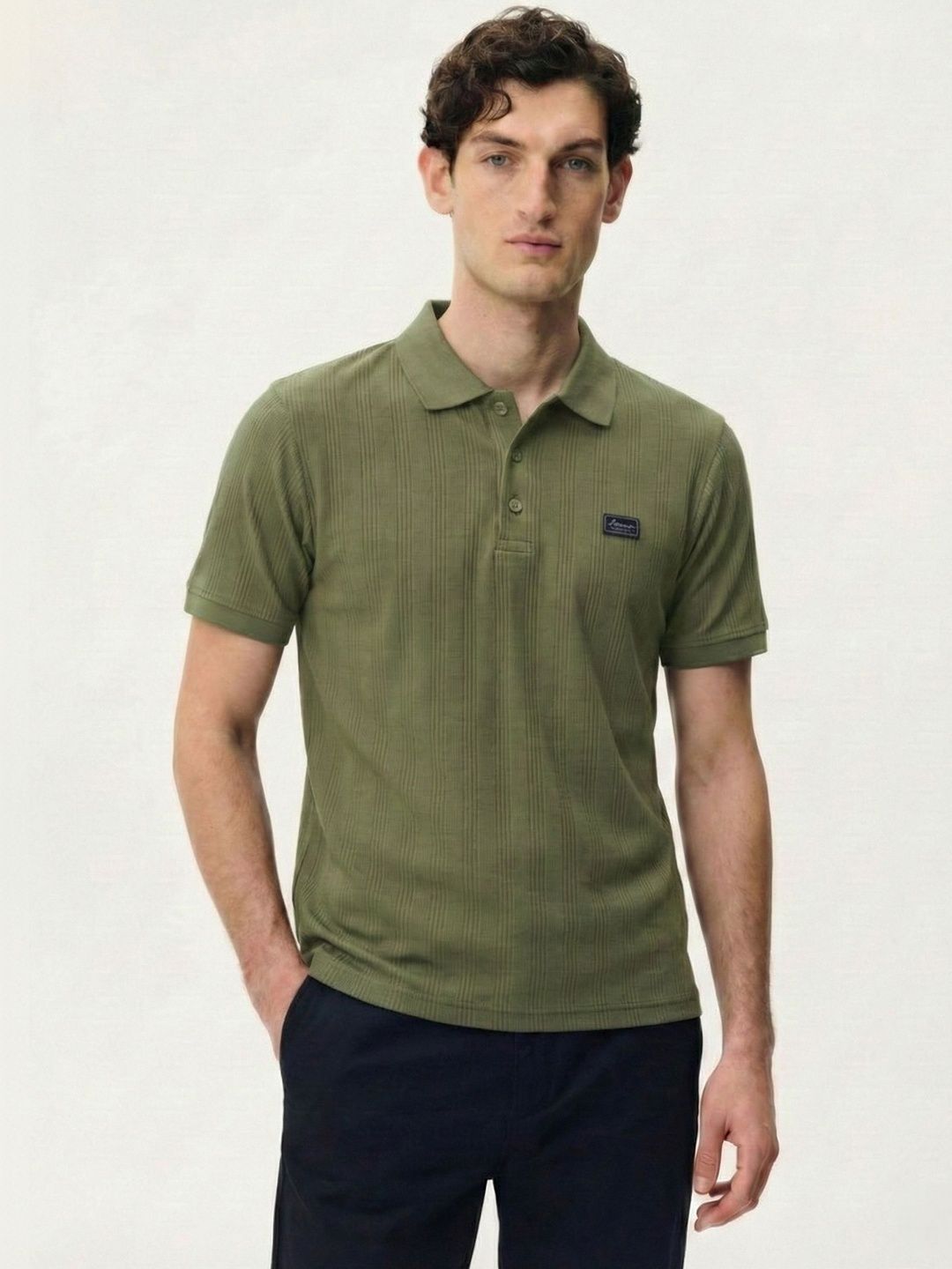 SANDPIPER Men Polo Collar Pockets T-shirt