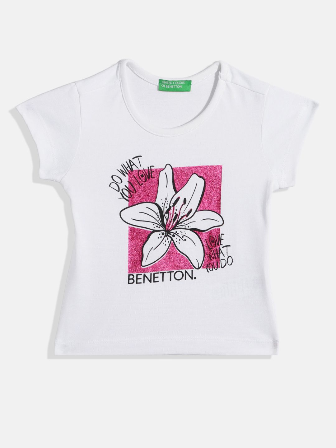 United Colors of Benetton Girls Graphic Printed T-shirt