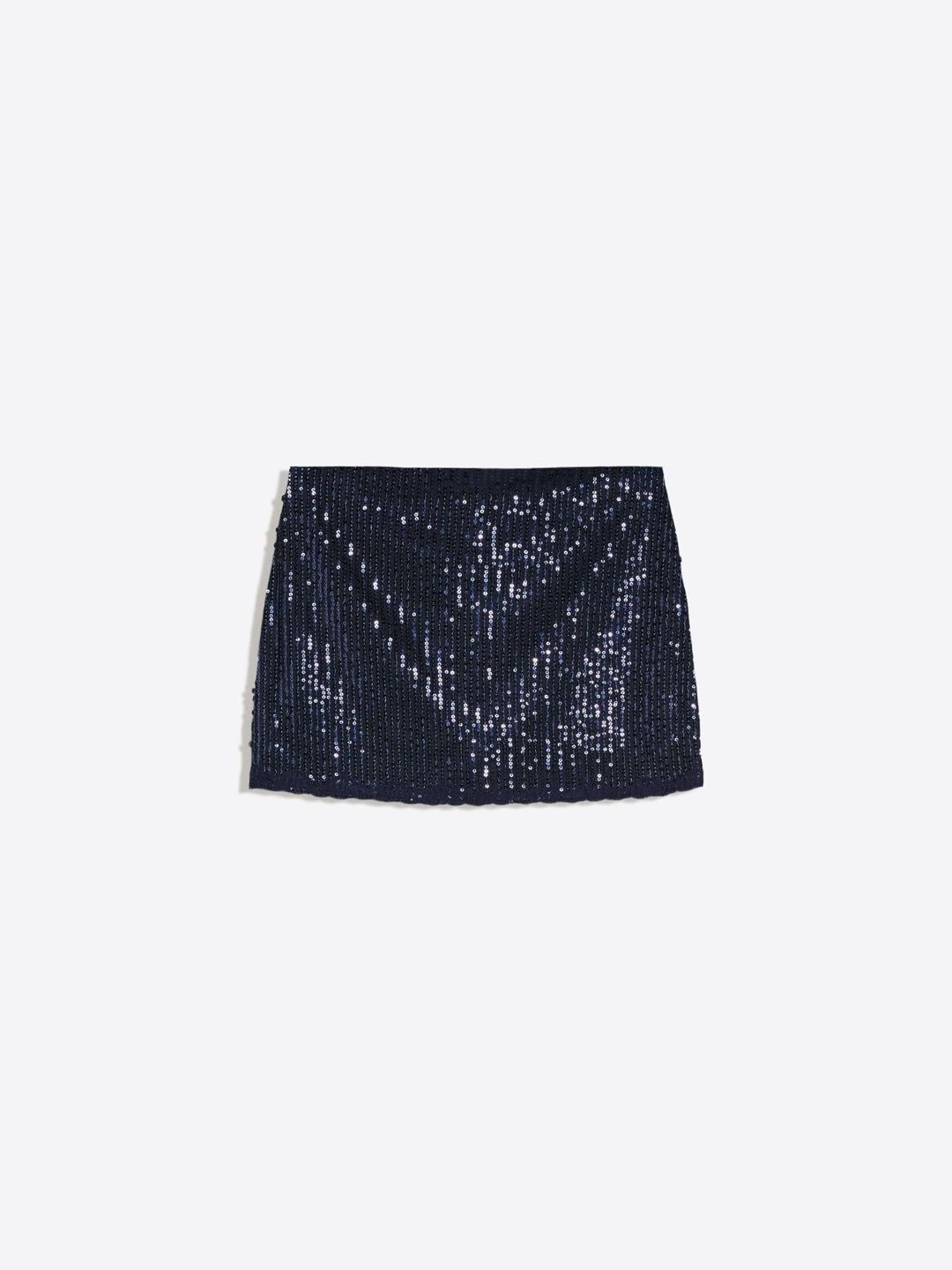 Lace sequin mini skirt