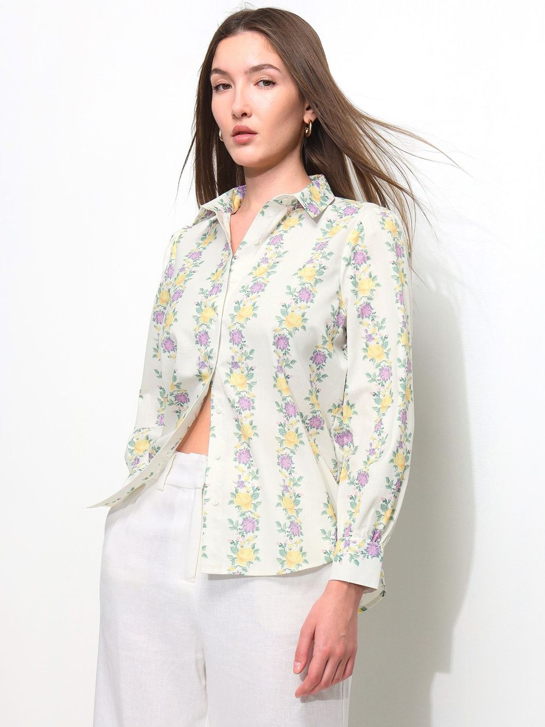 Casual Shirt U.S. Polo Assn. Women Women Floral Printed Casual Shirt