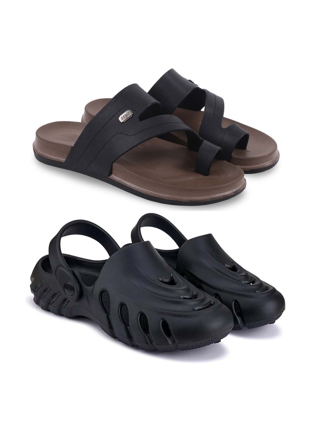 KAPYANSH Men Set Of 2 Clogs