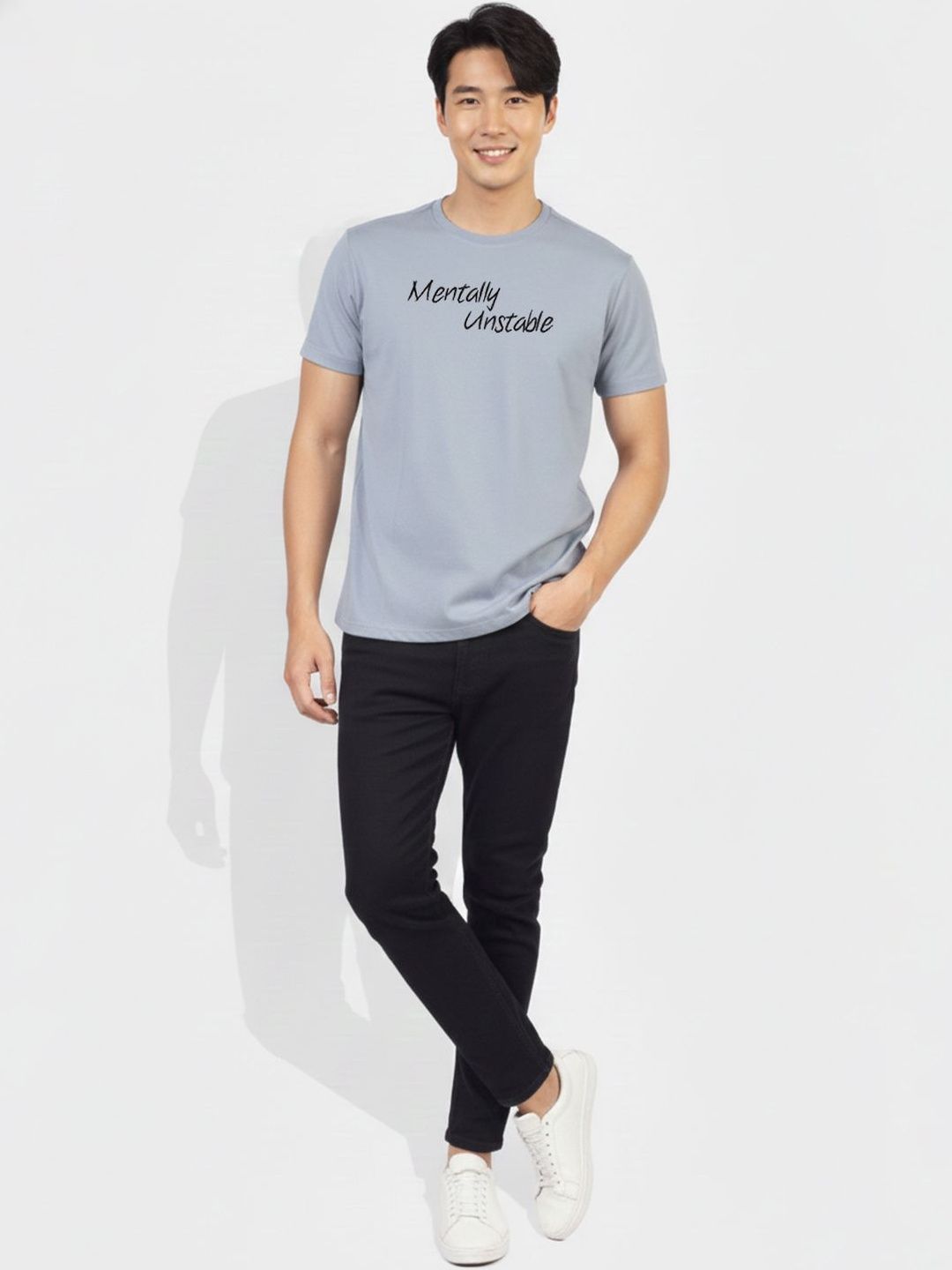 Greylongg Men Typography Printed T-shirt