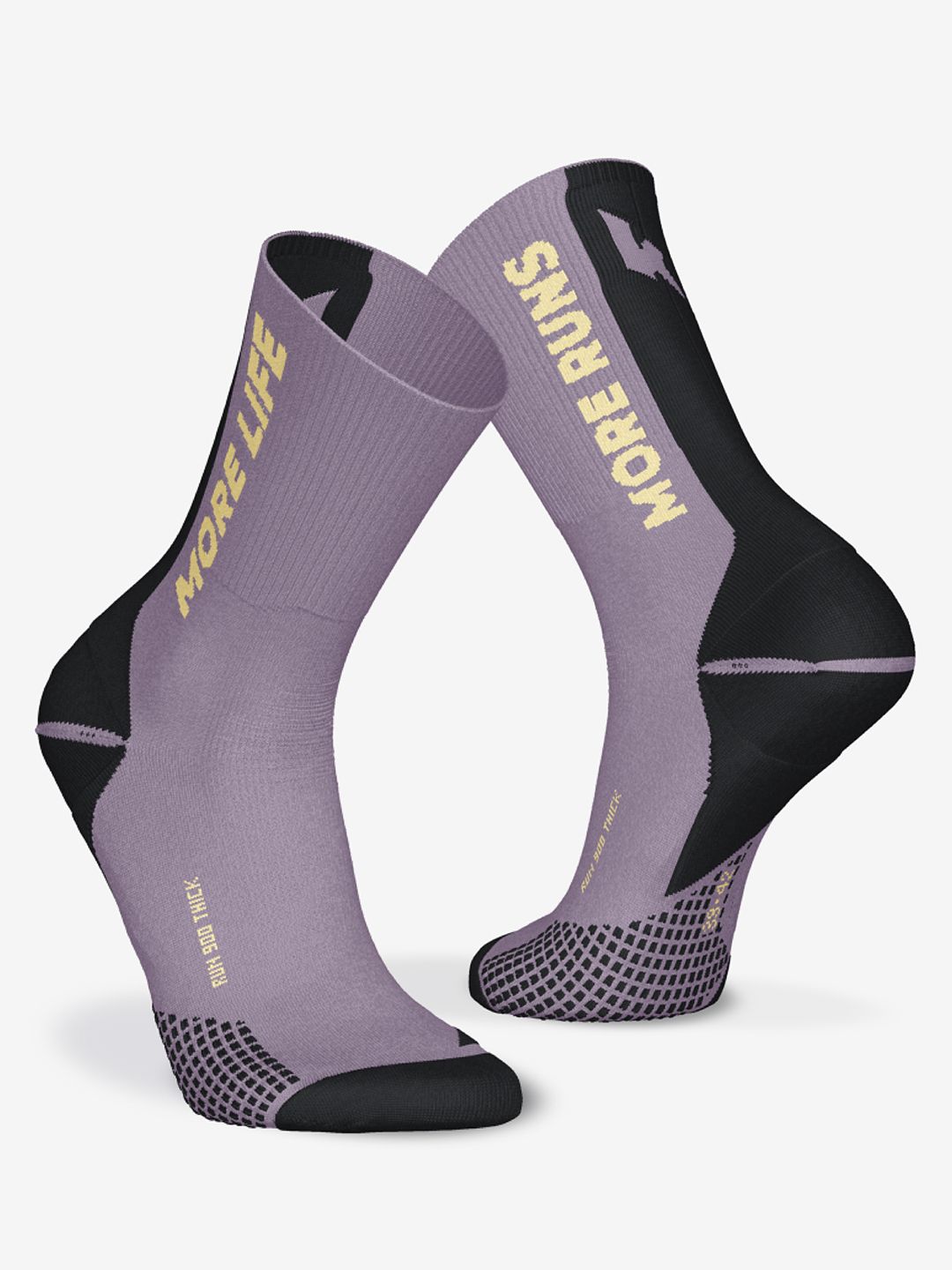 Decathlon Kiprun - Adults Purple Run900 Thick UC Breathable Running Socks