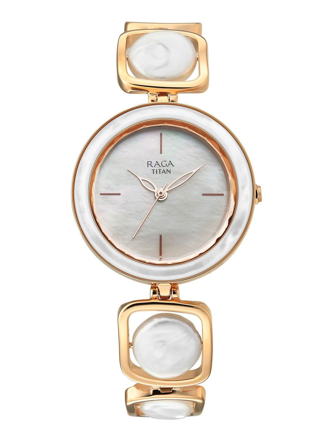 Raga Power Pearls 2.0 Quartz Analog Mother of pearl Dial Watch - 95250WM02F