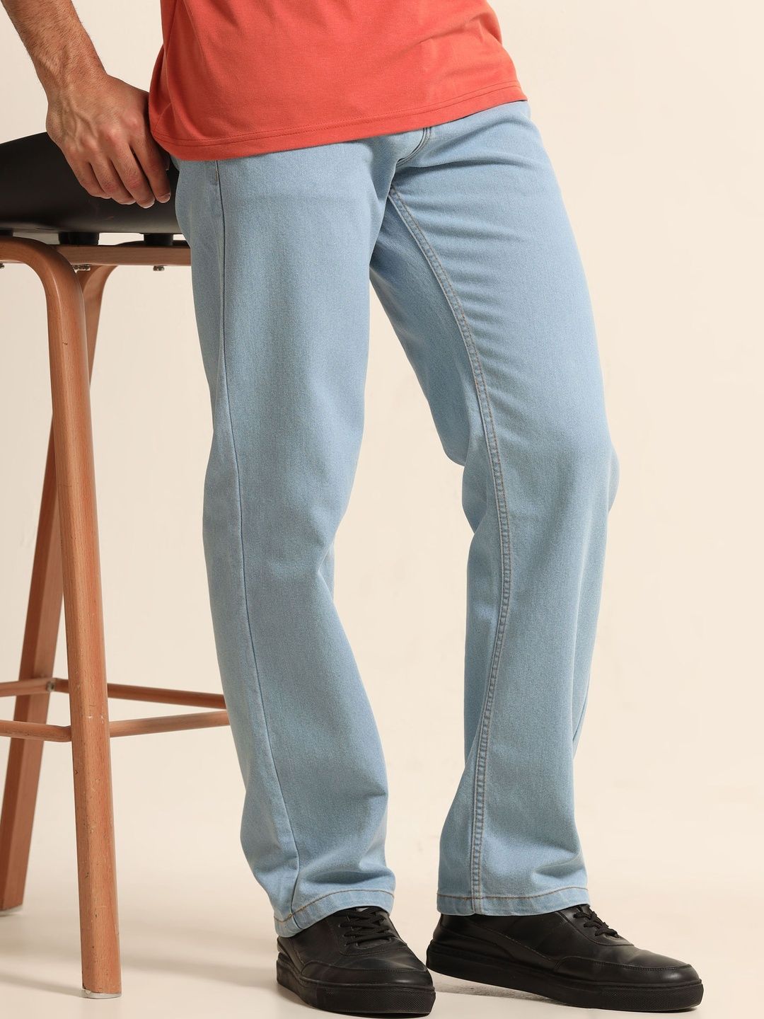 THE BEETEL HOUSE Men Straight Fit Mid-Rise Jeans