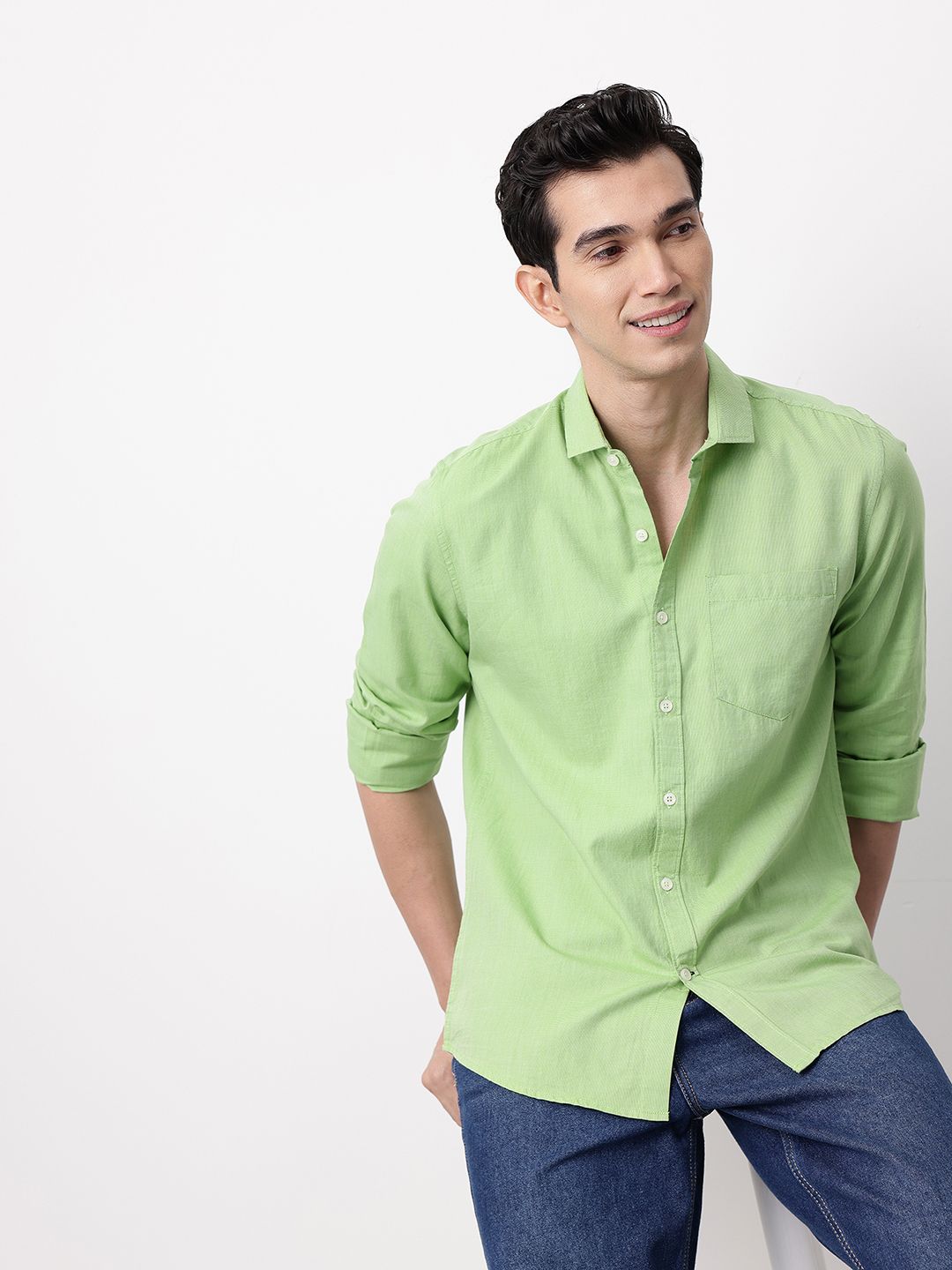 Mast & Harbour Pure Cotton Casual Shirt