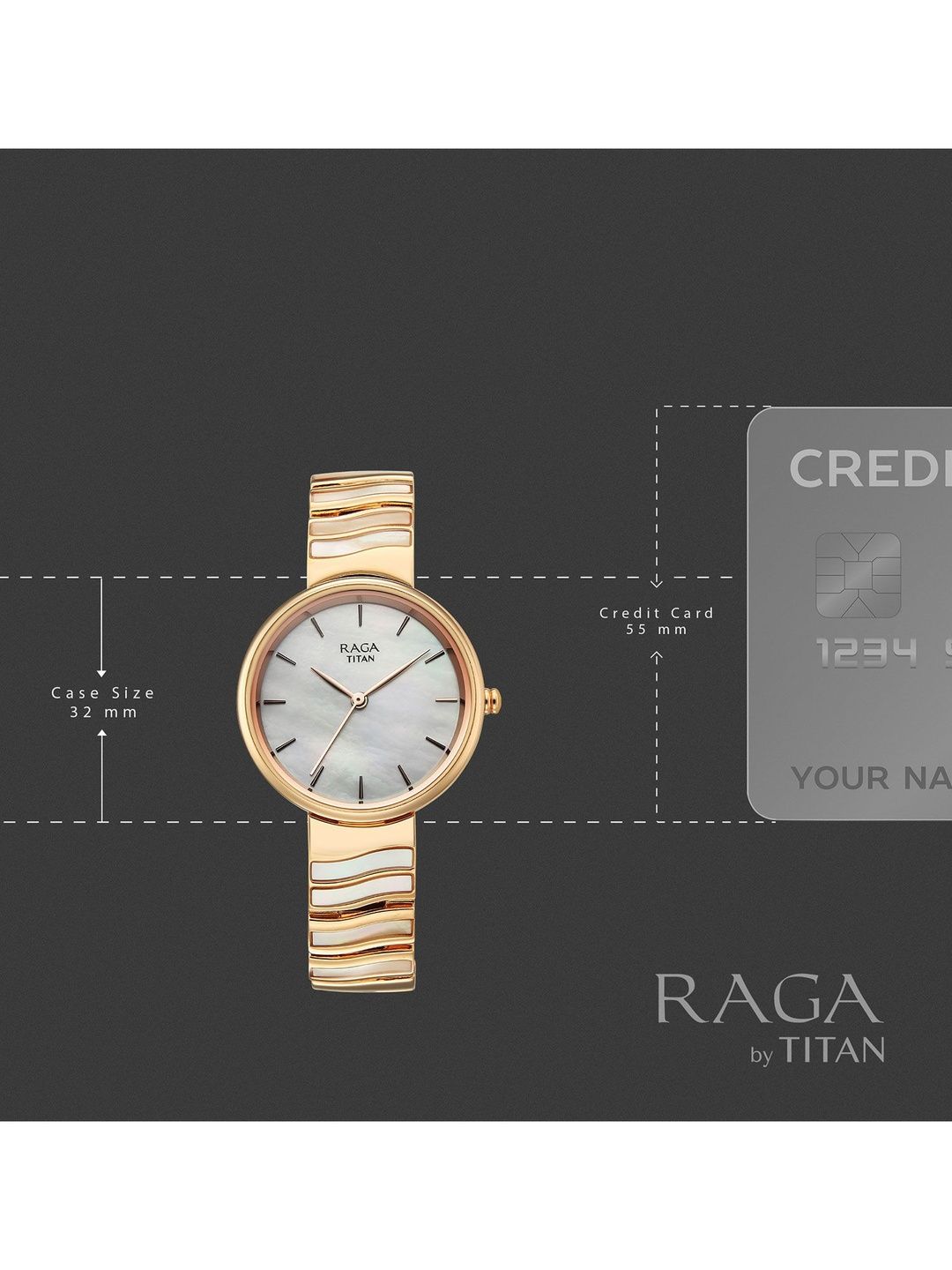 Raga Power Pearls 2.0 Quartz Analog Mother of pearl Dial Watch - 2810WM03F