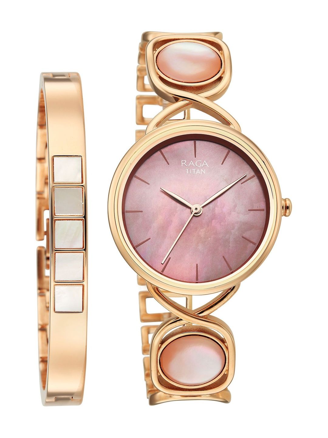 Raga Power Pearls 2.0 Quartz Analog Mother of pearl Dial Watch - 2810WM02F