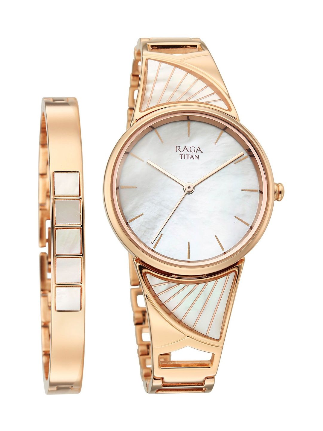 Raga Power Pearls 2.0 Quartz Analog Mother of pearl Dial Watch - 2810WM01F