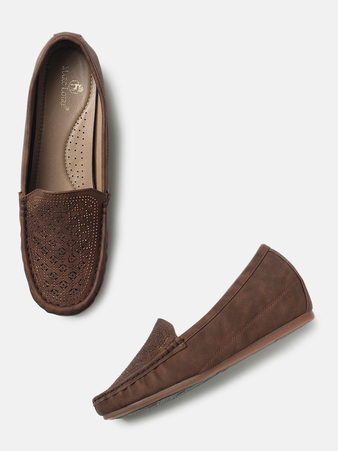 Marc Loire Women Slip-On Comfort PU Loafers