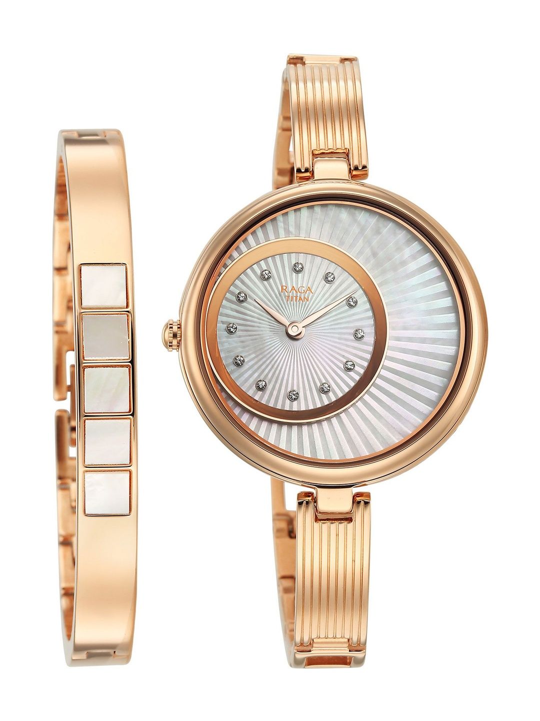 Raga Power Pearls 2.0 Quartz Analog Mother of pearl Dial Watch - 95224WM02F
