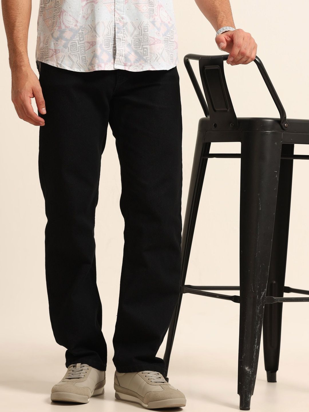THE BEETEL HOUSE Men Straight Fit Mid-Rise Jeans