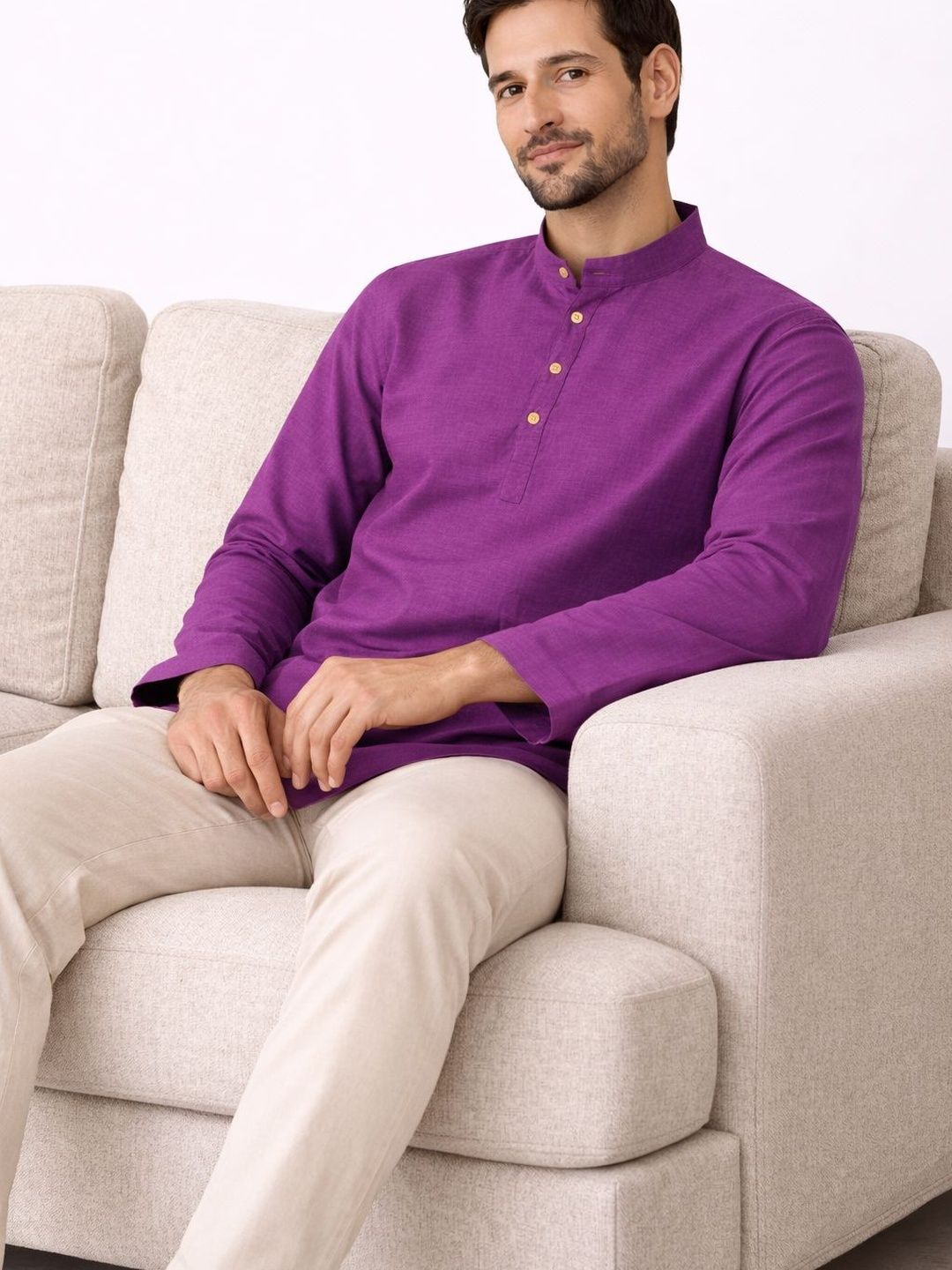 Latest Chikan Garments Men Quirky Striped Quirky Kurta
