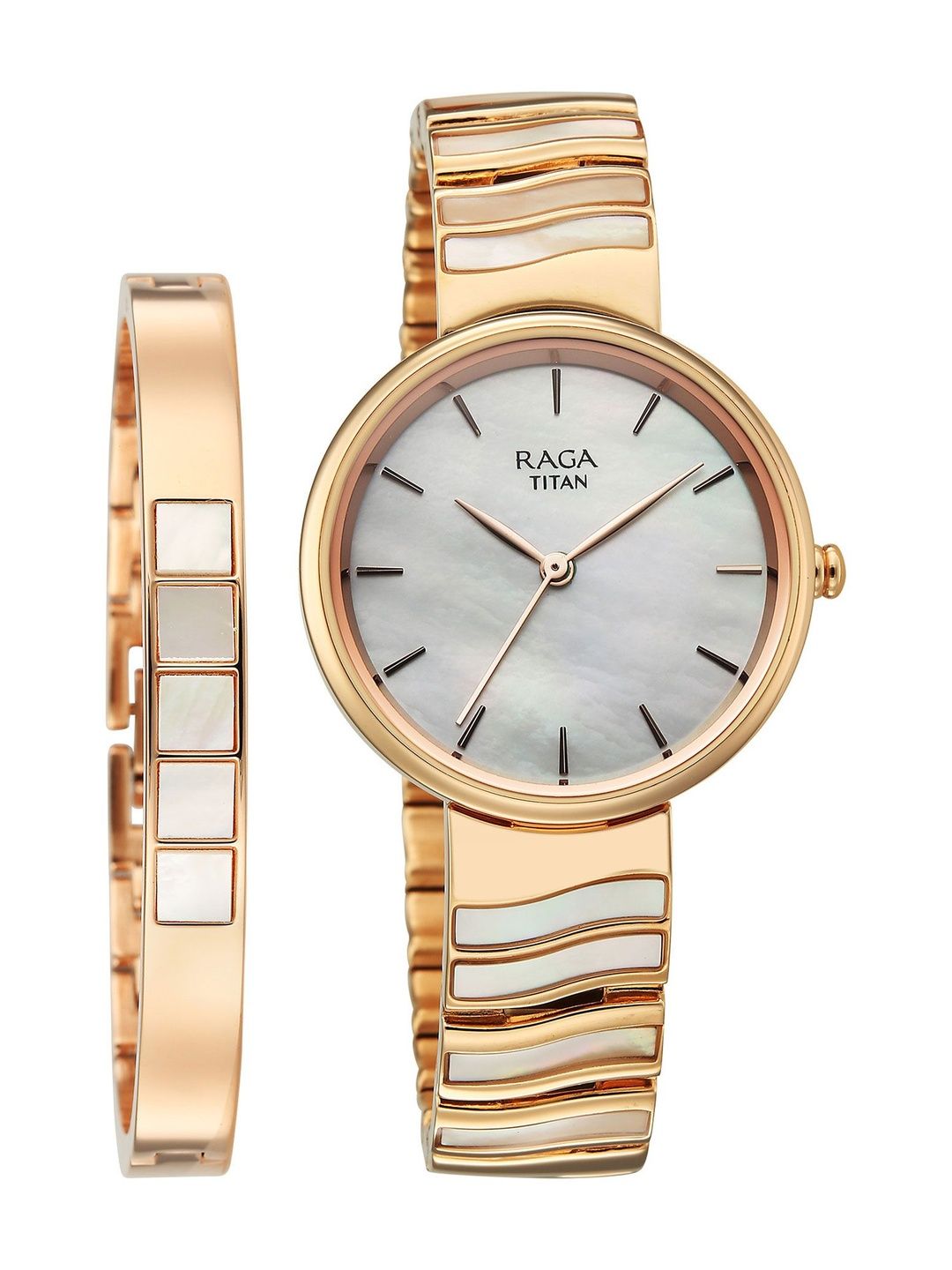 Raga Power Pearls 2.0 Quartz Analog Mother of pearl Dial Watch - 2810WM03F