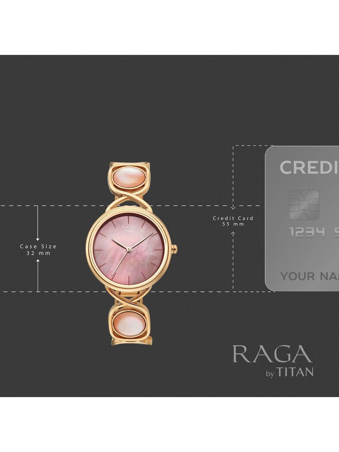 Raga Power Pearls 2.0 Quartz Analog Mother of pearl Dial Watch - 2810WM02F